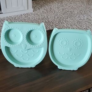 BUNDLE | 10 Kids' Owl Plastic Plates